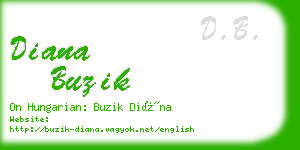 diana buzik business card